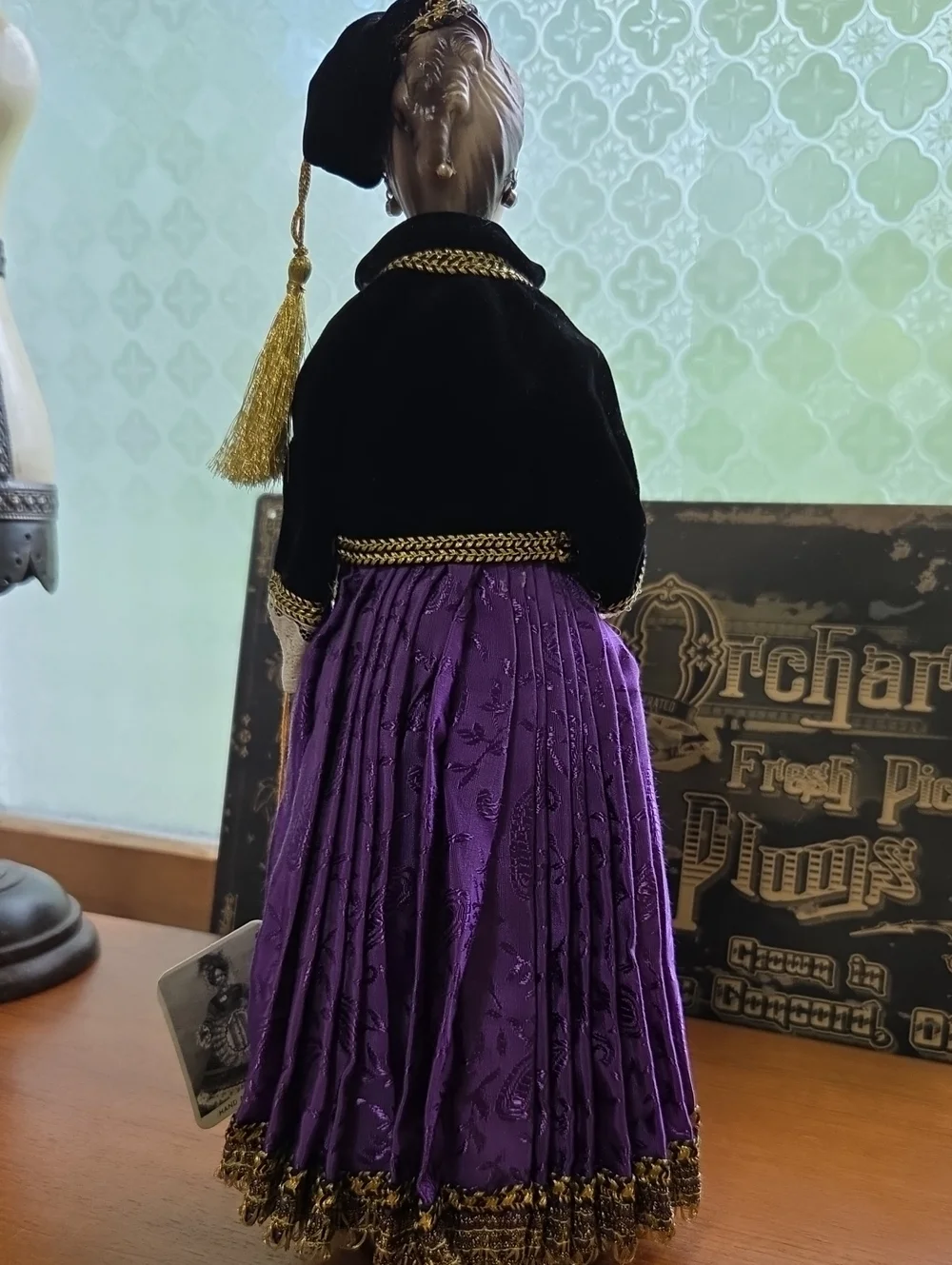 Handcrafted Greek Traditional Costume Porcelain Doll